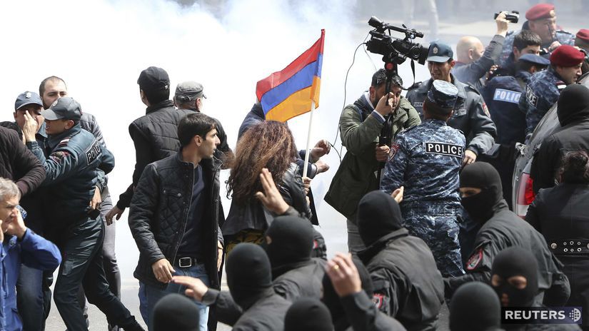 jerevan, arméndko, protest