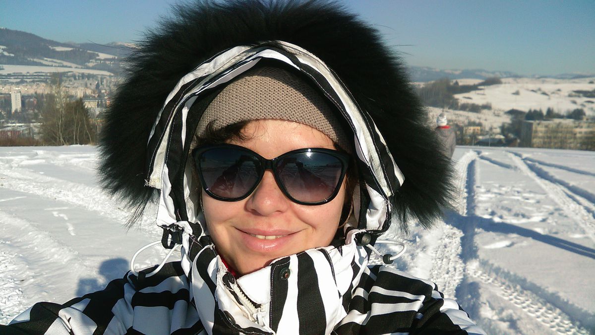 Ola Obernauerová z Brezna a jedno z jej selfie.