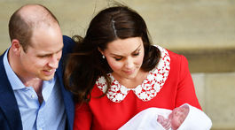 Vojvodkyňa z Cambridge so svojím novonarodeným synom