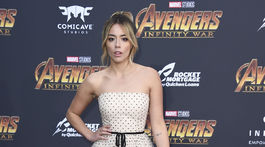 Herečka Chloe Bennet na premiére filmu Avengers: Nekonečná vojna. 