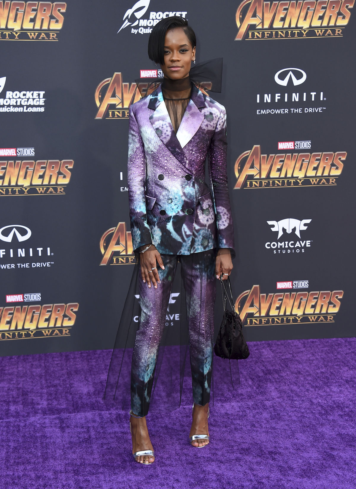 Letitia Wright (z tímu Čierny panter) na...