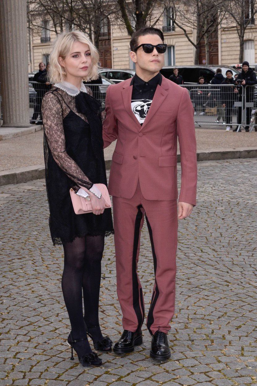 Herečka Lucy Boynton a herec Rami Malek na...