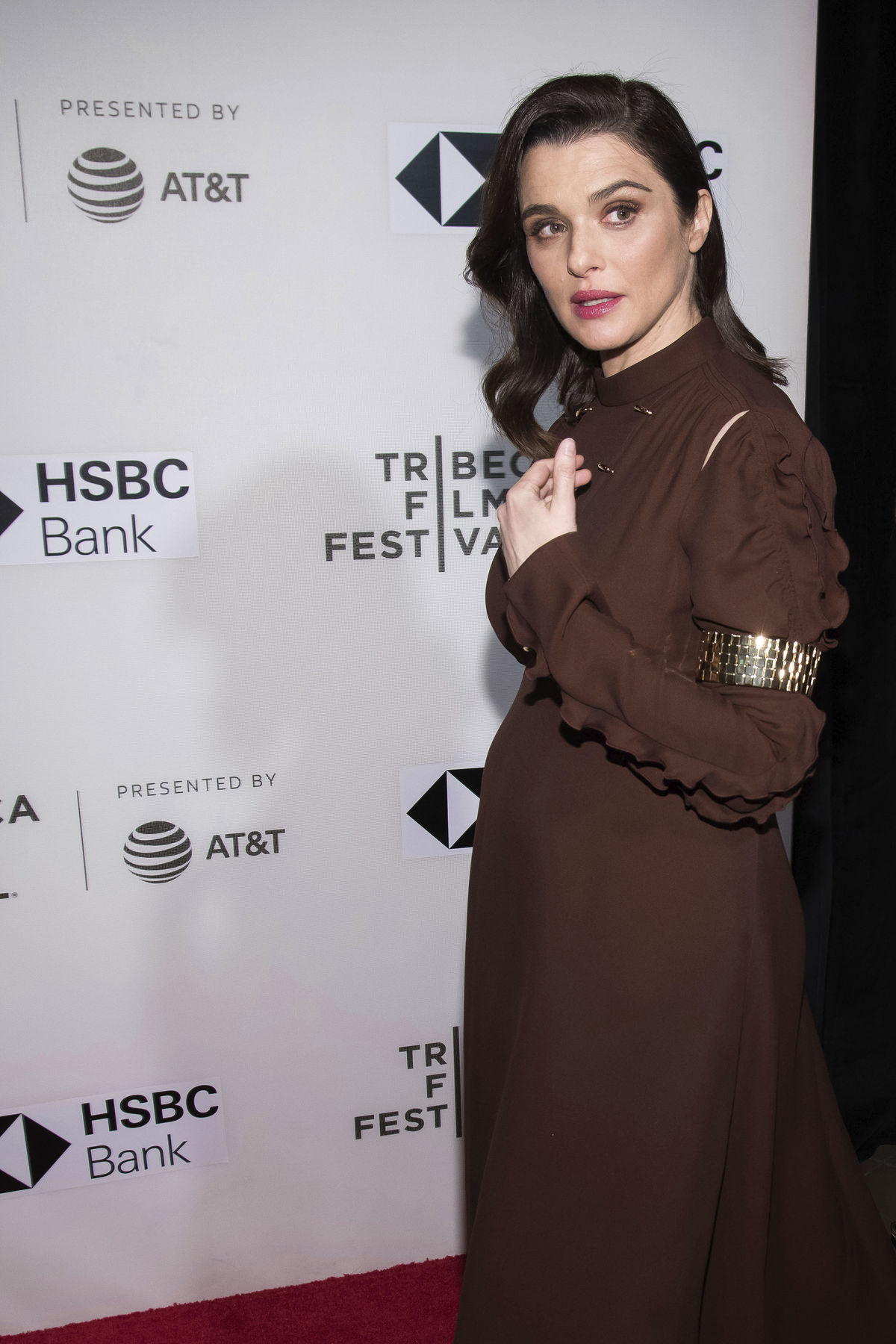 Rachel Weisz na premietaní snímky...