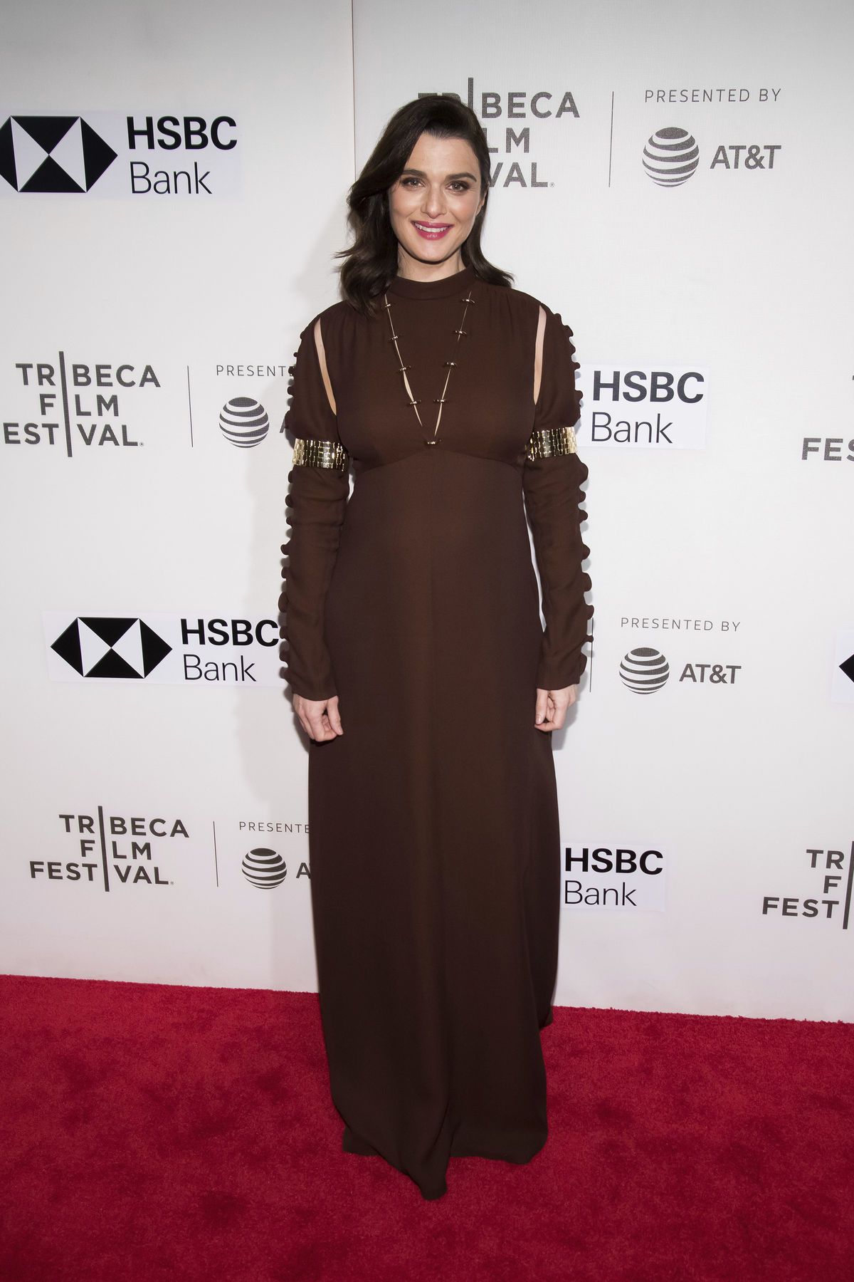 Rachel Weisz na premietaní snímky...