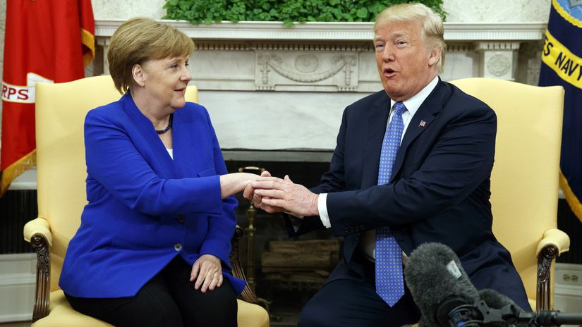 Trump, USA, Merkelová, Nemecko