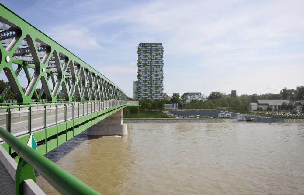 Vizualizácia budovy Green Park v Petržalke.