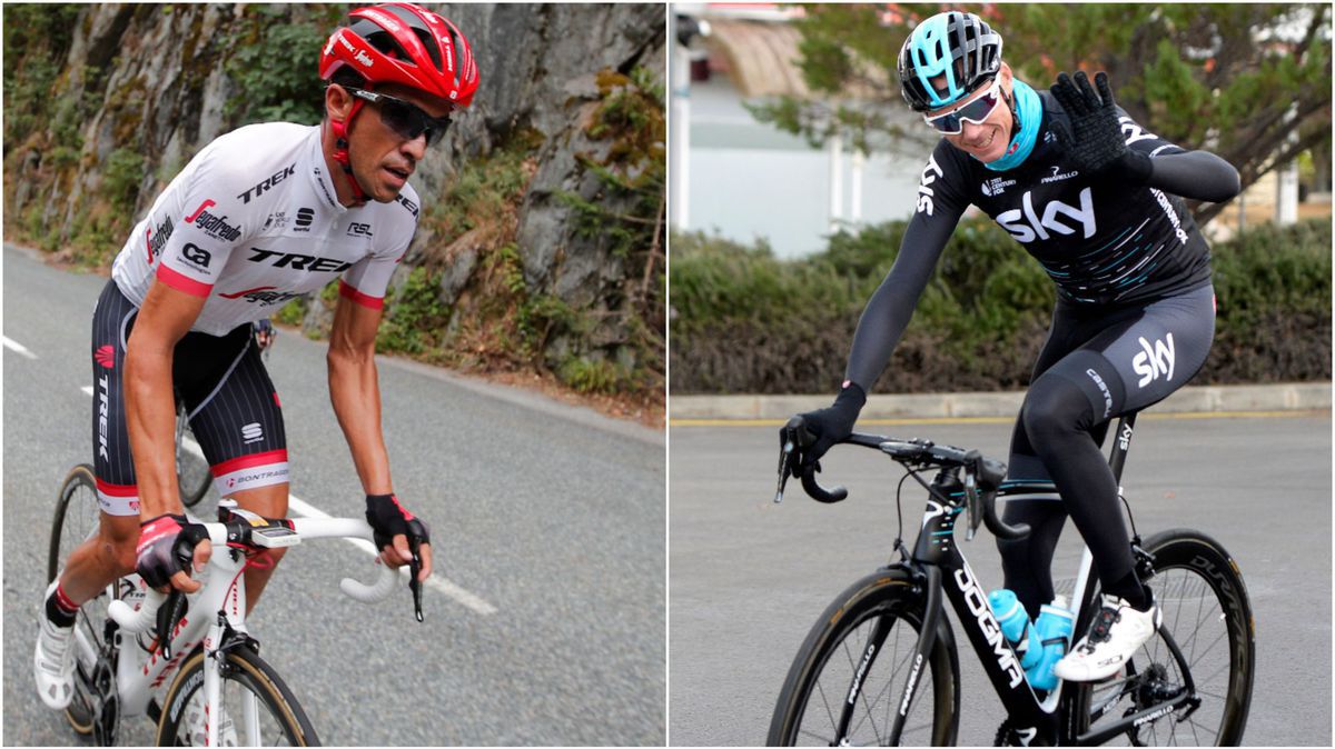 Alberto Contador (vľavo) a Chris Froome.