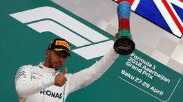 Dráma do posledného kola. Hamilton triumfoval v Baku, veľká smola Bottasa