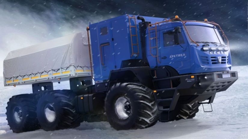 Kamaz Arktika bude vybavený troj- alebo...