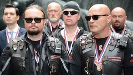 'Putinovi' Noční vlci navštívili Frýdek-Místek