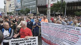 protest Za slušné Slovensko - predvečer svadby