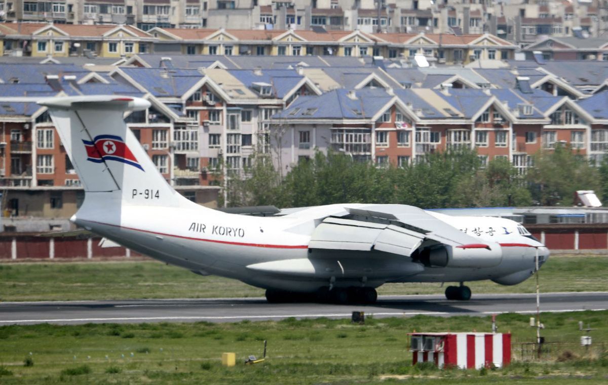 Lietadlo severokórejských aerolínií Air Koryo...