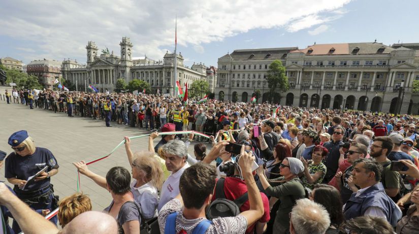 Maďarsko, protest