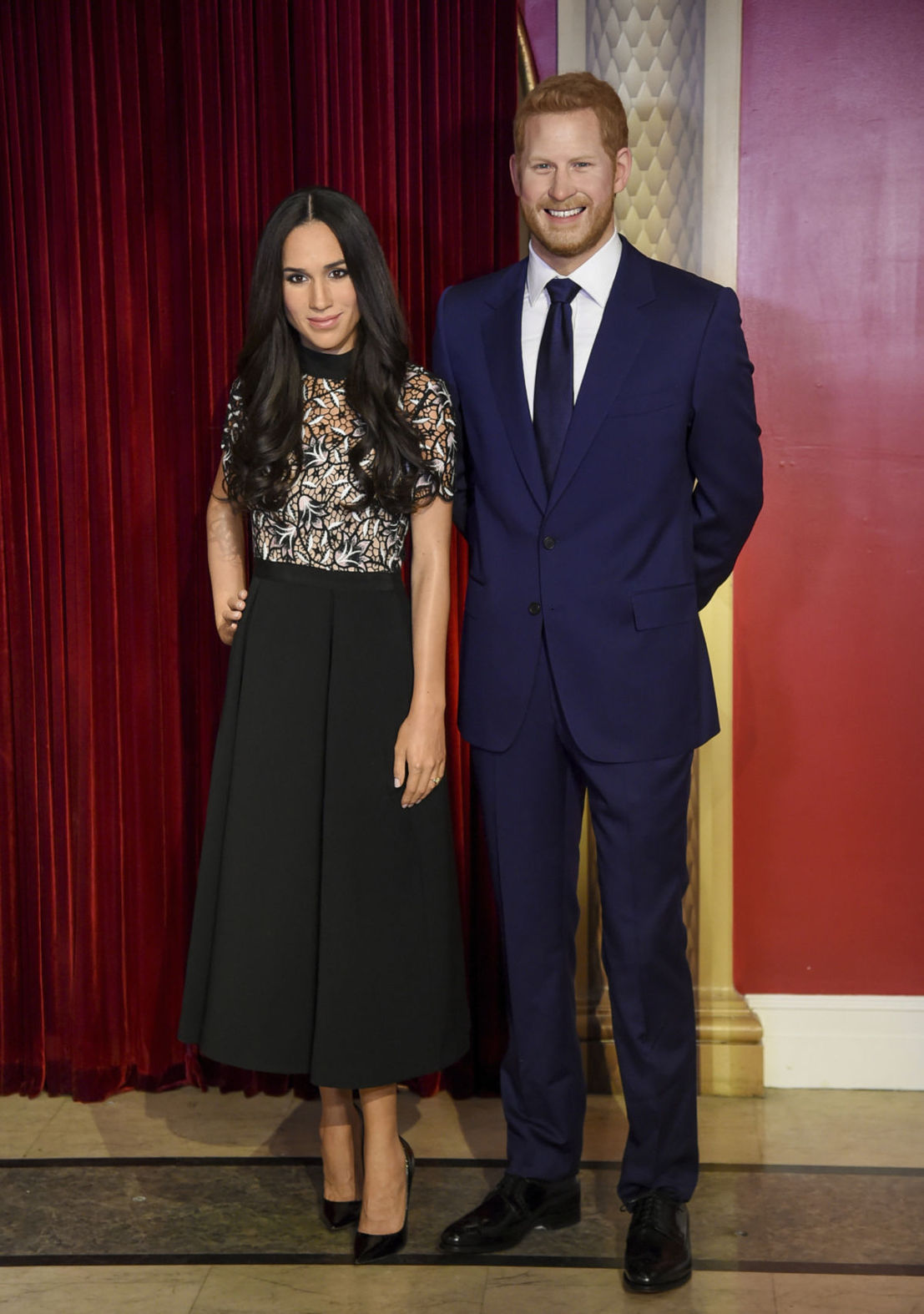 Voskové figuríny Meghan Markleovej a princa...