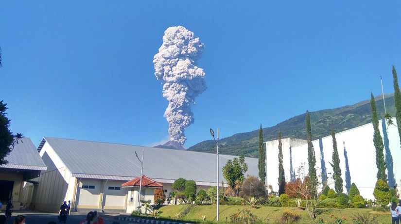 Indonézia sopka Merapi
