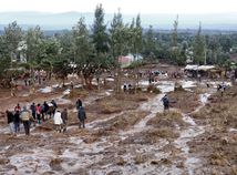 Keňa počasie dažde záplavy obete