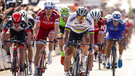 Opäť tretie miesto. Sagana zdolali len Gaviria a Ewan