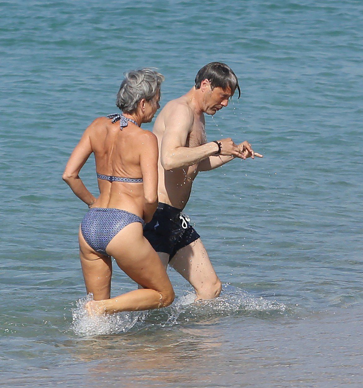 Mads Mikkelsen a jeho manželka Hanne Jacobsen...