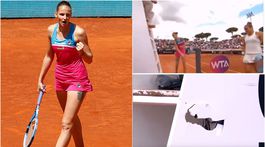 VIDEO: Ľadová lady prejavila emócie. Rozmlátila raketu i umpire