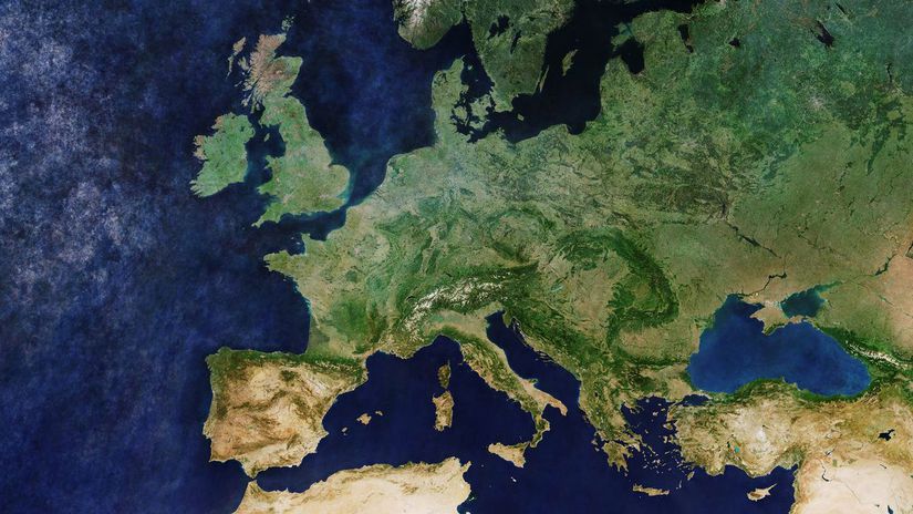 Snímka Európy z 27. apríla tohto roku - z...