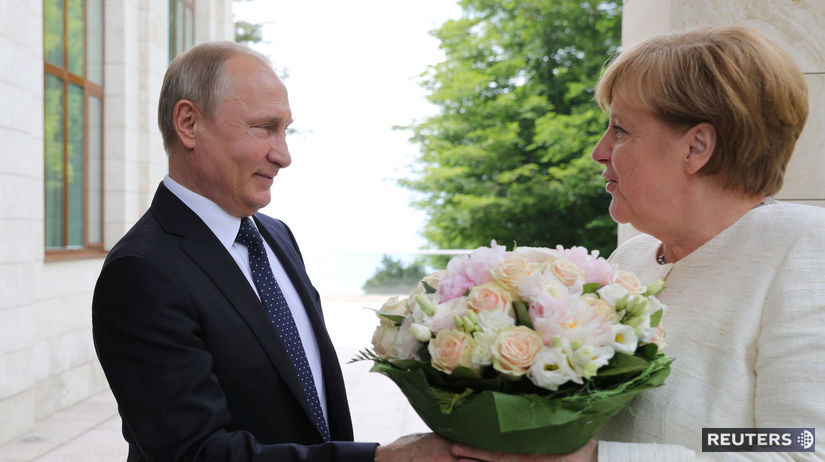 Vladimir Putin Angela Merkelová