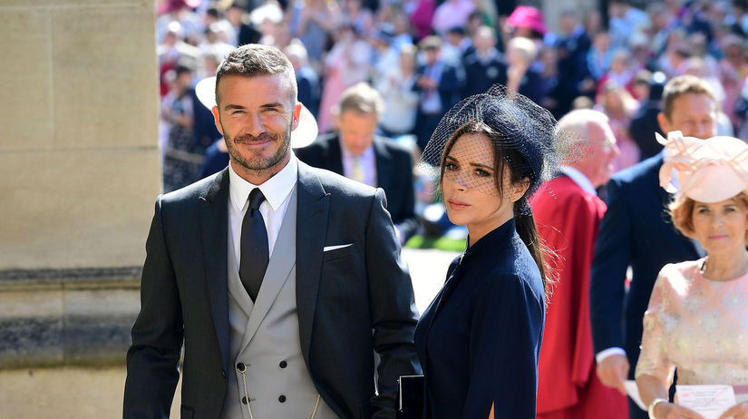 David Beckham a jeho manželka Victoria Beckham...
