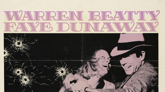 Plagát k filmu Bonnie a Clyde (1967).