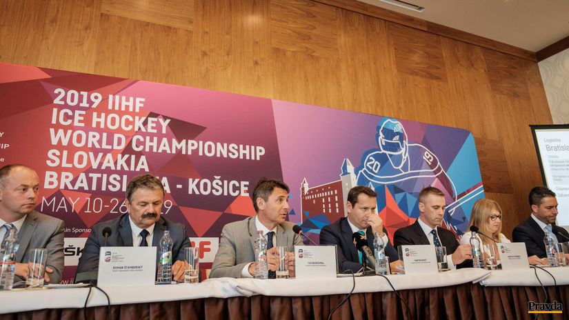 Tlačová konferencia v Bratislave k MS 2019. 