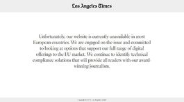 Prvé 'obete' GDPR: Niekoľko amerických spravodajských webov je v Európe nedostupných