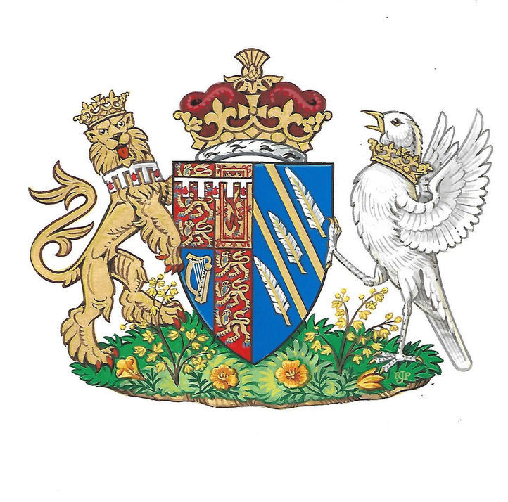 Erb vojvodkyne zo Sussexu, Meghan Markleovej.
