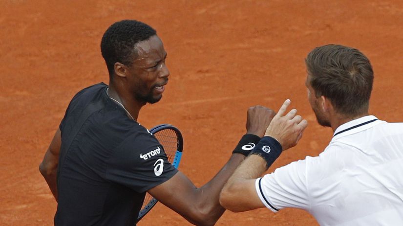 Martin Kližan a Gael Monfils.