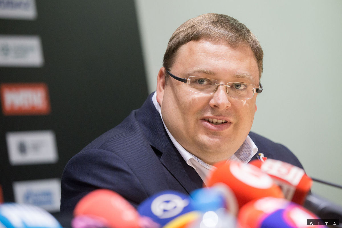 Prezident klubu HC Slovan Juraj Široký.