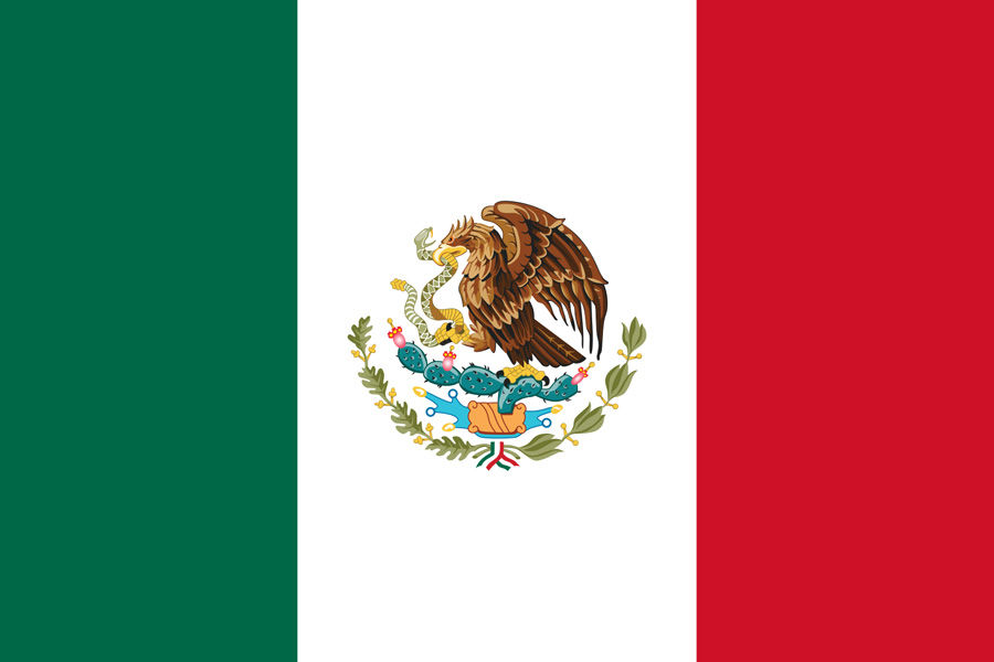 Mexiko, vlajka
