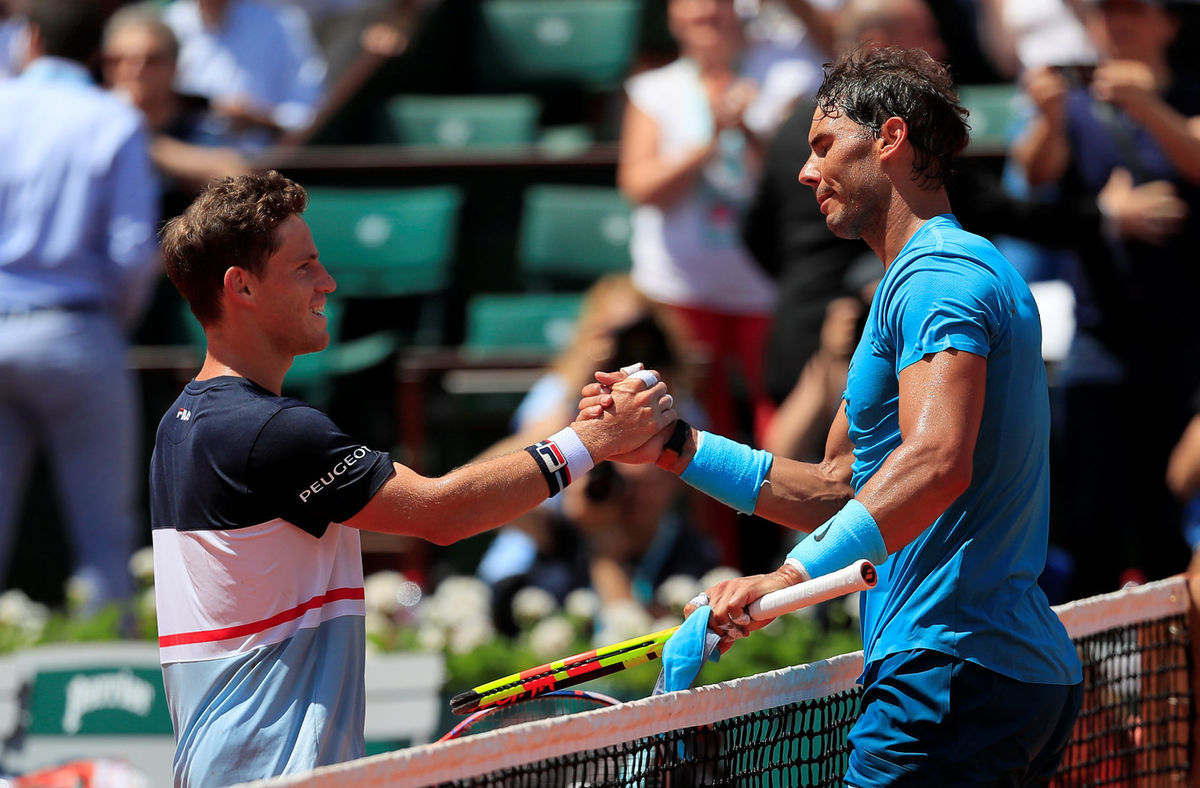 Rafael Nadal a Diego Schwartzman po...