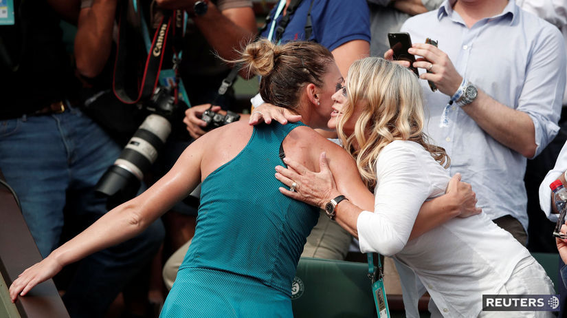 Nadia Comaneciová na finále Roland Garros.