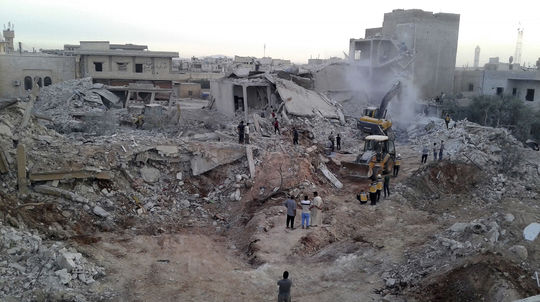 Nálety v sýrskej provincii Idlib neprežilo najmenej 11 ľudí