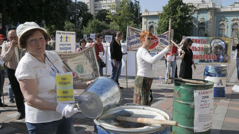 Ukrajina, demonštrácia, protest