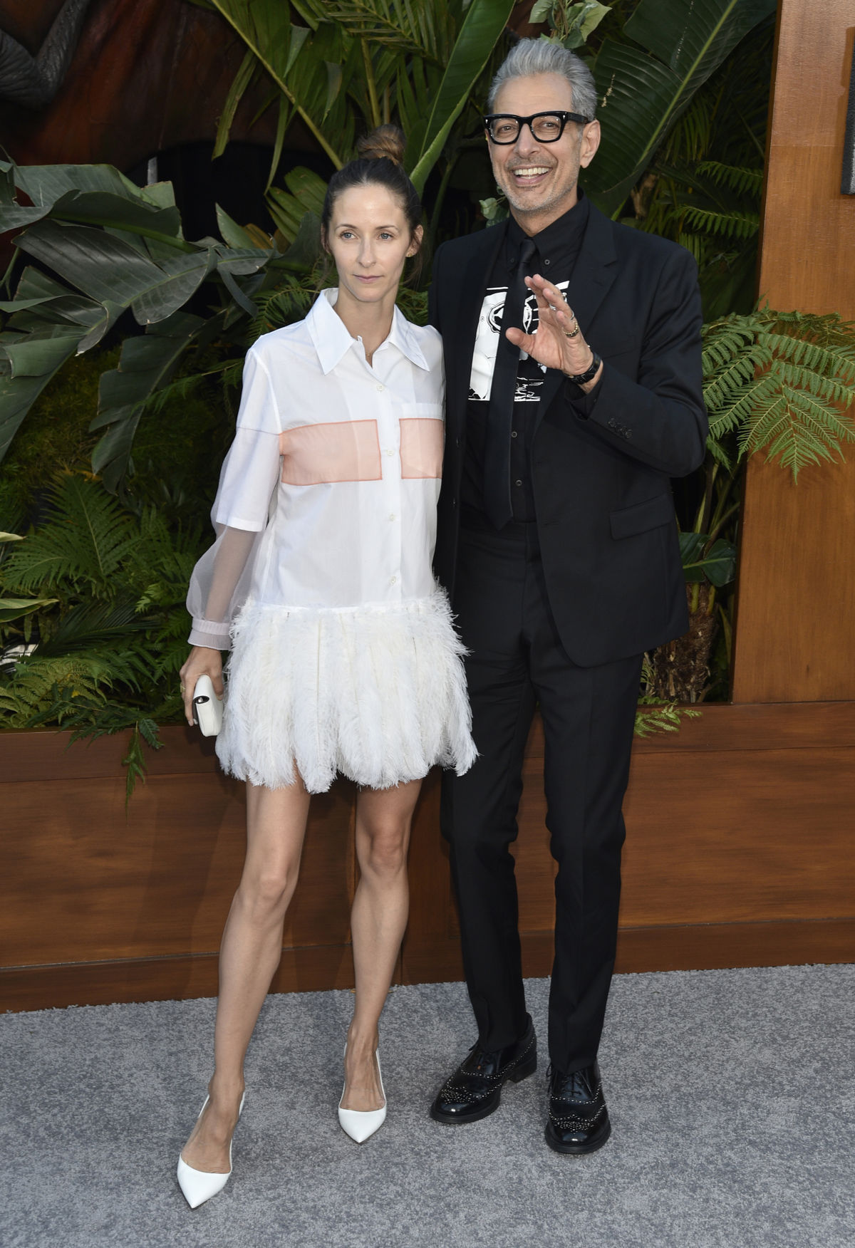 Herec Jeff Goldblum a jeho manželka Emilie...