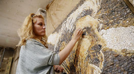 FOTO: Futbal a kamienky. Umelkyňa z Kazane vás uchváti