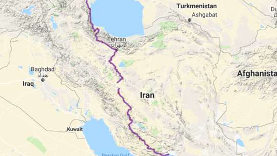 Naša cesta cez Irán.