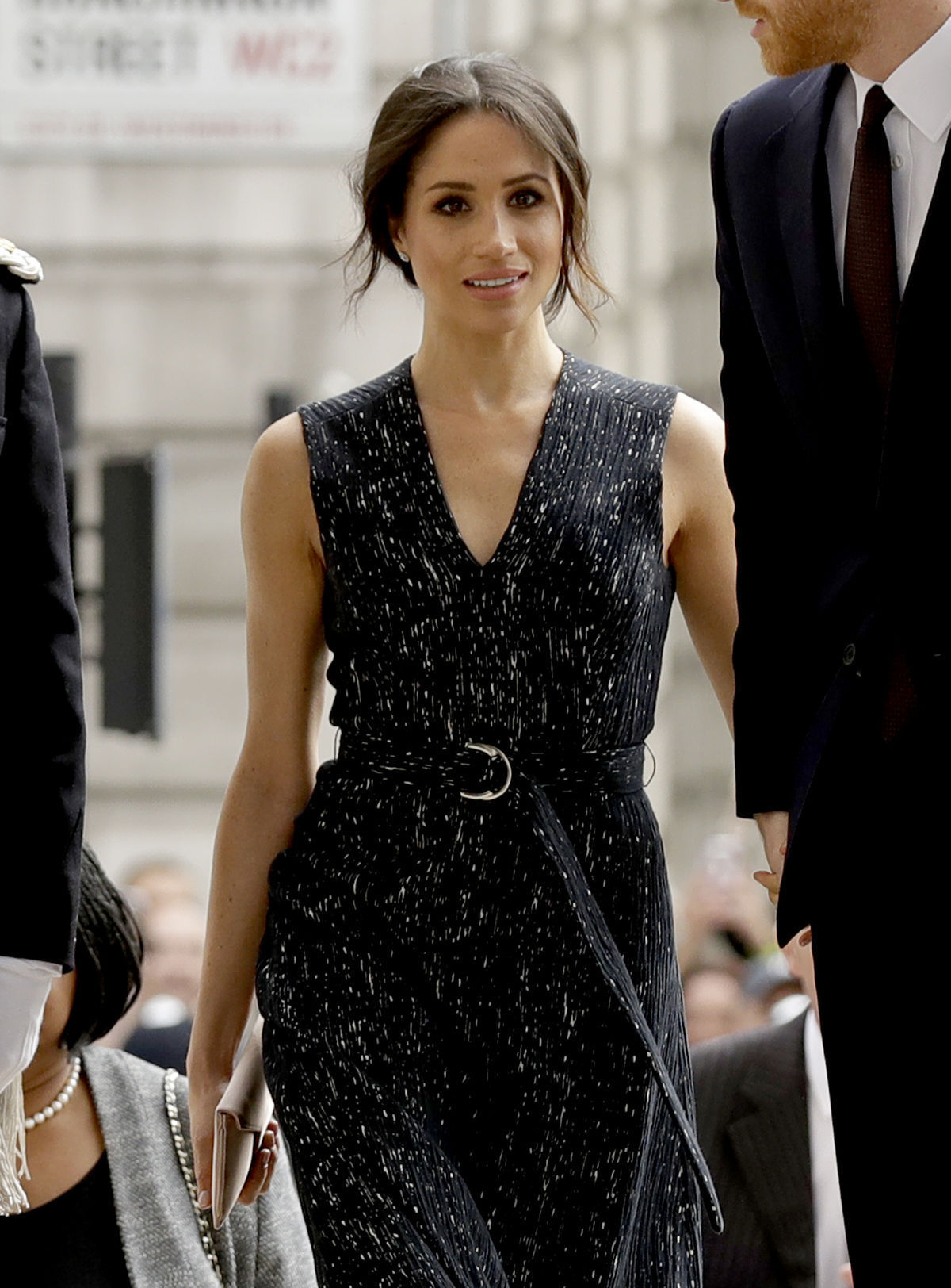 Vojvodkyňa Meghan v apríli 2018 na spomienkovom...