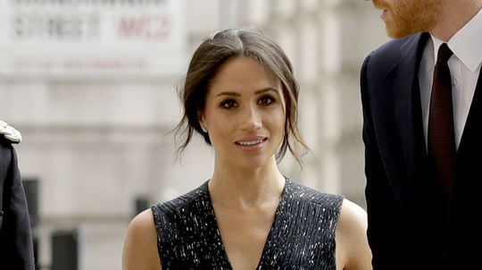 Vojvodkyňa Meghan v apríli 2018 na spomienkovom...