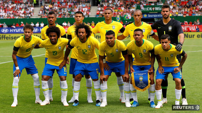 Brazília, futbal, tím