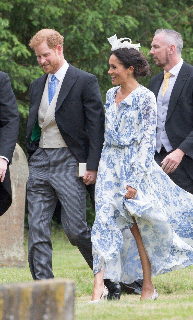Meghan Markle a Prince Harry na svadbe Harryho...