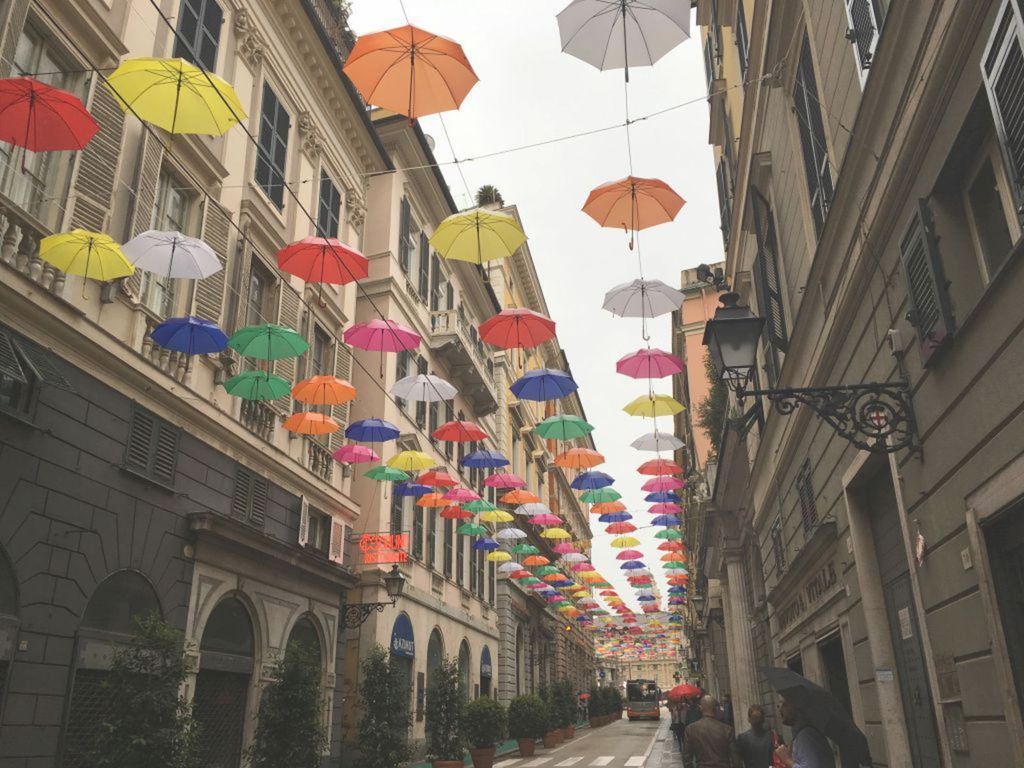 Janov, Taliansko, dáždniky
