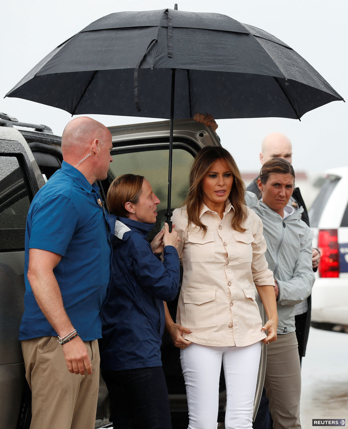 Prvá dáma USA Melania Trumpová už po prílete do...