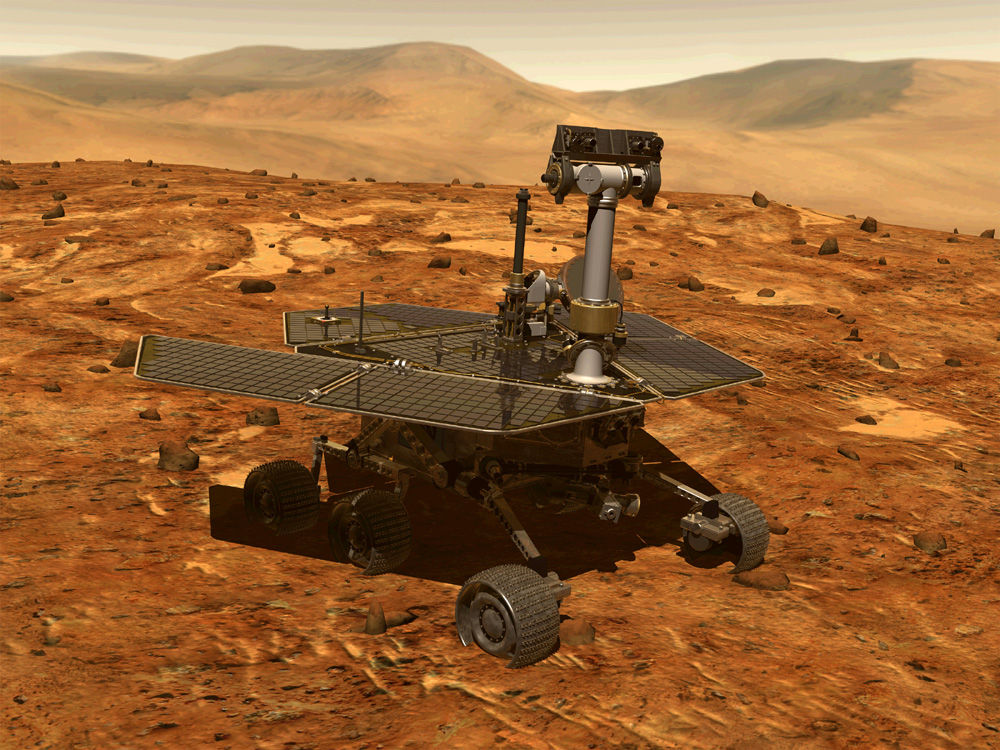 Robotické vozidlo Opportunity je v úspornom...
