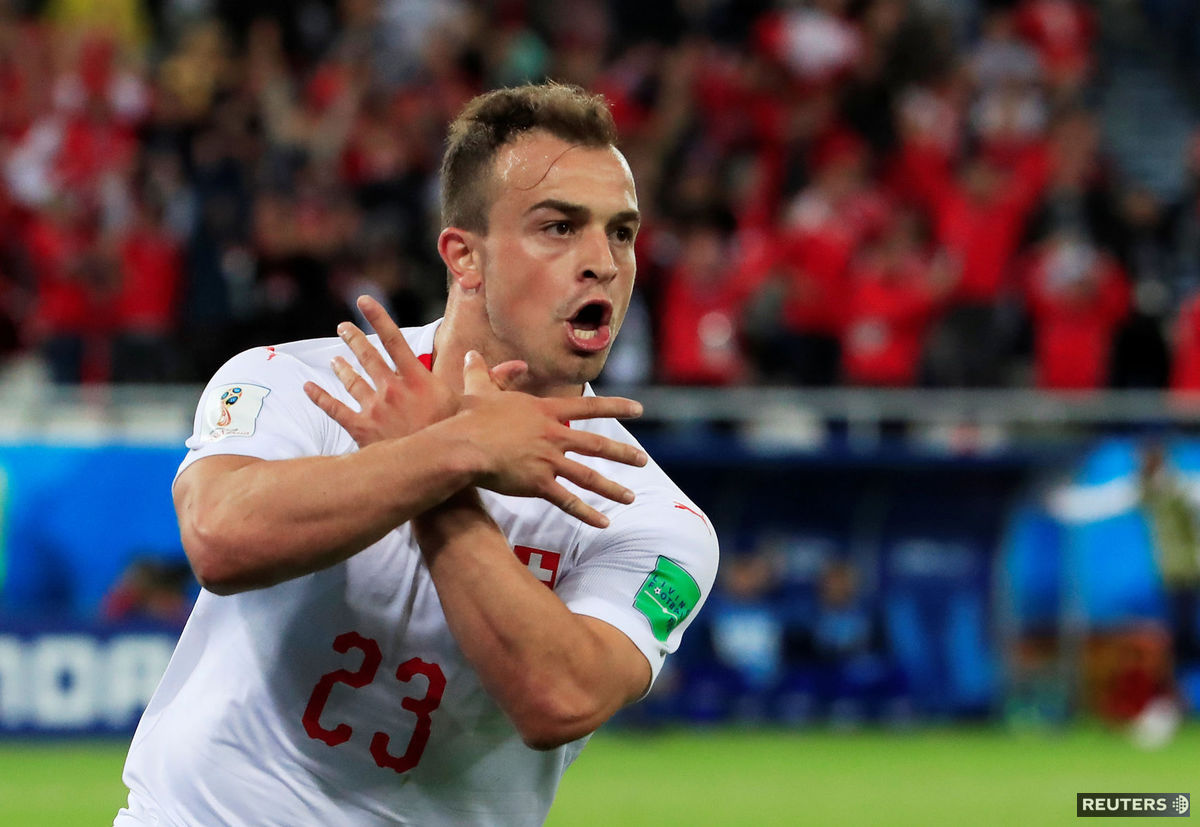 Xherdan Shaqiri sa teší z víťazného gólu proti...