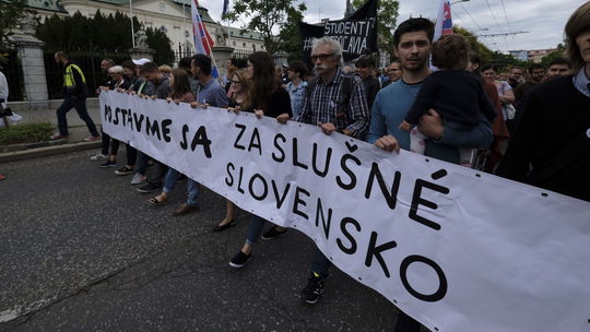 Trestné oznámenie na organizátorov protestov Za slušné Slovensko odmietli