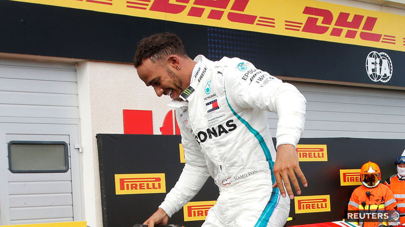 Lewis Hamilton na VC Francúzska.